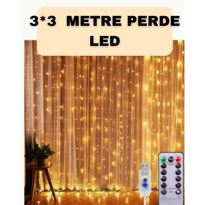 ieg™ İç ve Dış Mekan Perde LED – Bahçe, Balkon ve Veranda İçin