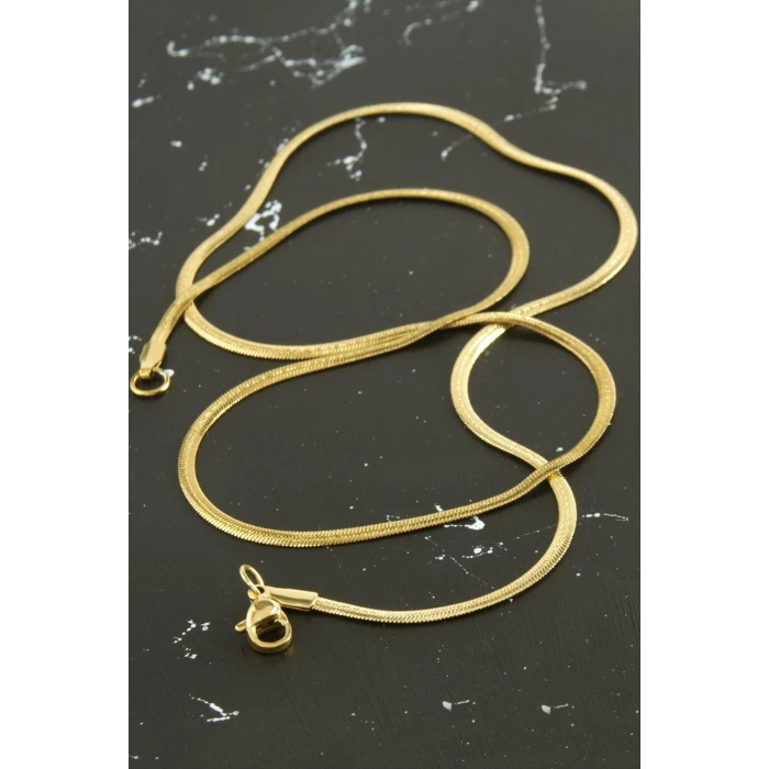 ieg™ İnce İtalyan Zincir Çelik Kolye 45 cm