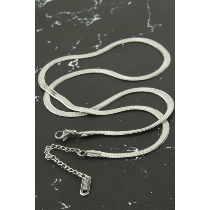 ieg™ İnce İtalyan Zincir Çelik Kolye 55 cm