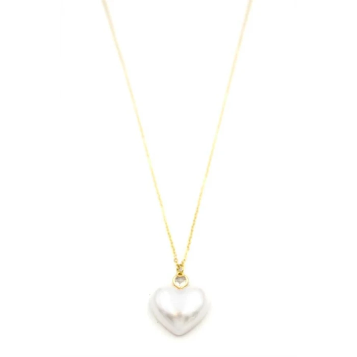 ieg™ İnci Kalp Kolye - Altın