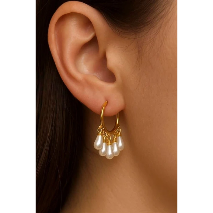 ieg™ İnci Sallantılı Küpe - Altın