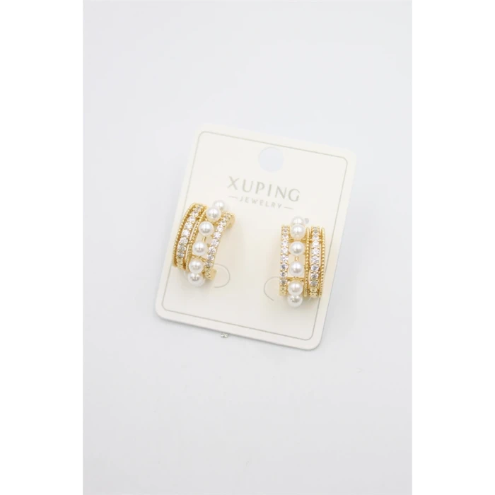 ieg™ İncili Halka Küpe - Altın