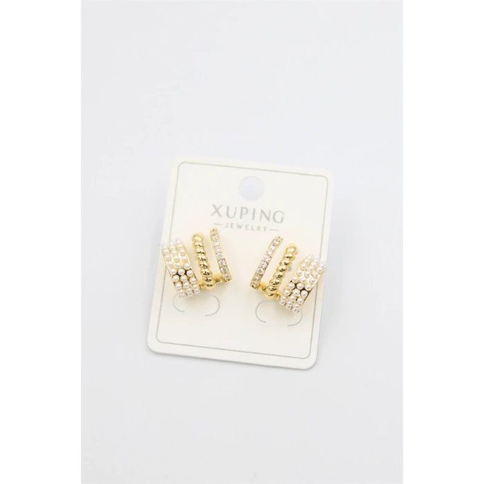 ieg™ İncili Halka Küpe - Altın