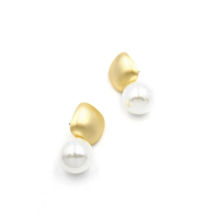 İEG İncili Küpe - Altın