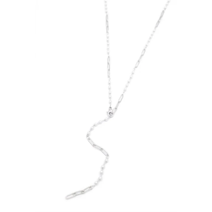 İEG İncili Y Kolye - Gümüş