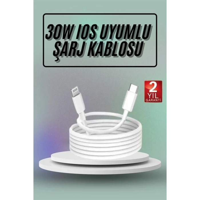 ieg™ İOS Uyumlu 8 X Xs Xr 11 12 13 14/Pro Max Mini Plus Şarj Kablosu