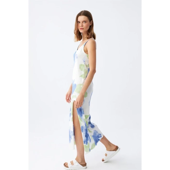 ieg ™ İp Askılı Uzun Yırtmaçlı Penye Gecelik