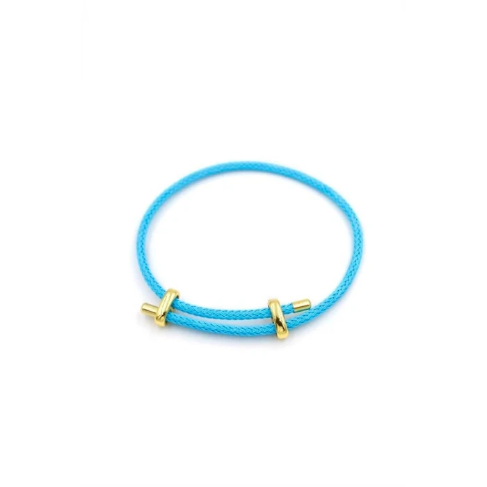 İEG İp Bileklik - Mavi