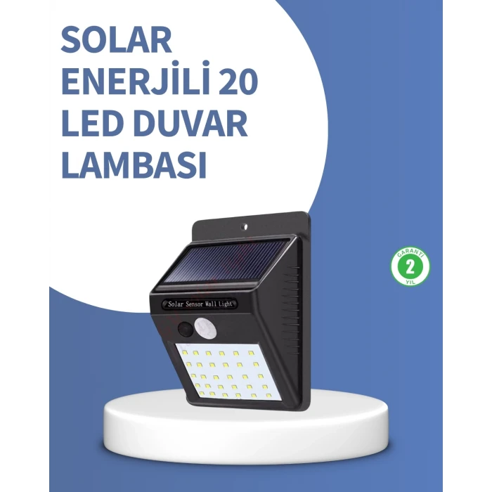 ieg™ IP65 Dayanıklı Solar Enerjili Dış Cephe Aydınlatma