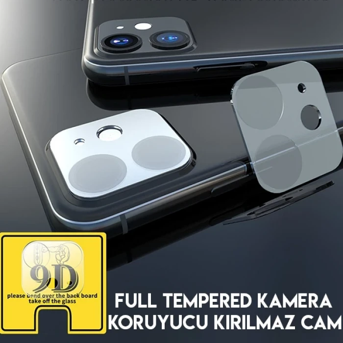 ieg™ İphone 11 6.1 Full Tempered Kamera Koruyucu Kırılmaz Cam