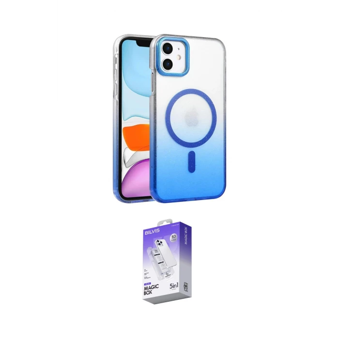 ieg™ iPhone 11 Kılıf Ahenk Doku Özel Seri - Siyah Bilvis 5in1 3D Magic Cam Ekran Koruyucu