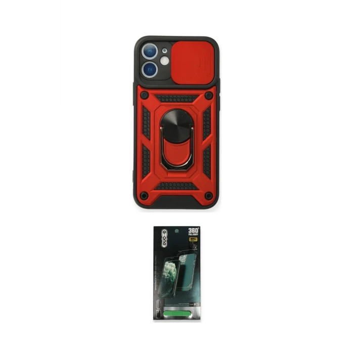 ieg™ iPhone 11 Kılıf Ahenk Klasik - Şeffaf 360 Full Body Arka Koruyucu