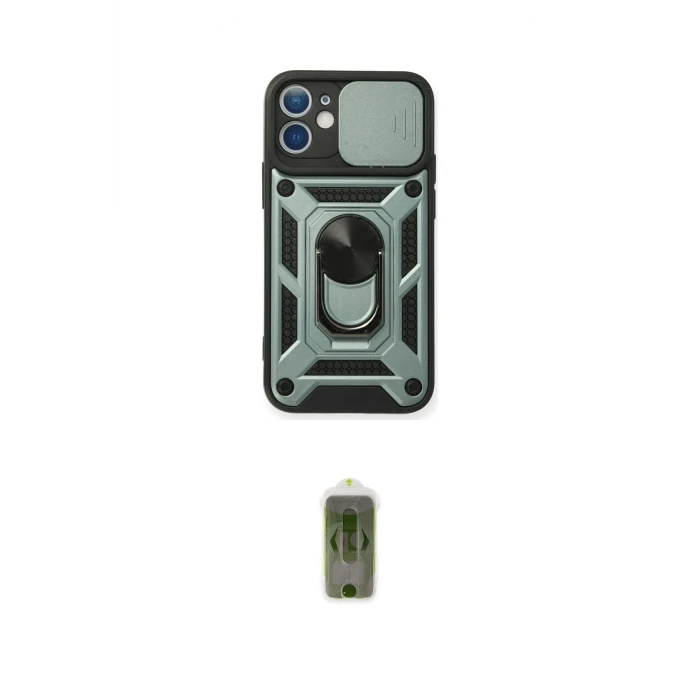 ieg™ iPhone 11 Kılıf Ahenk Klasik - Siyah Joko Magic 5D Hayalet Cam