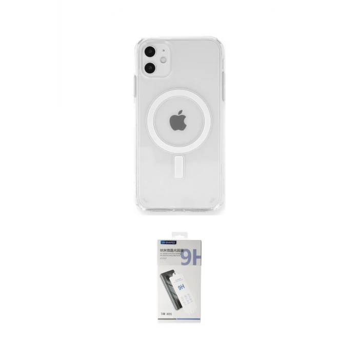 ieg™ iPhone 11 Kılıf Ahenk Yansıma Prime - Şeffaf Uv Polymer Nano Ekran Koruyucu