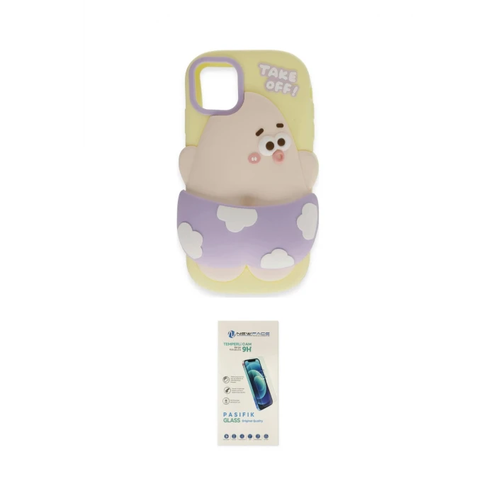 ieg™ iPhone 11 Kılıf Akış Yansıma - Şeffaf Pasifik Cam Ekran Koruyucu