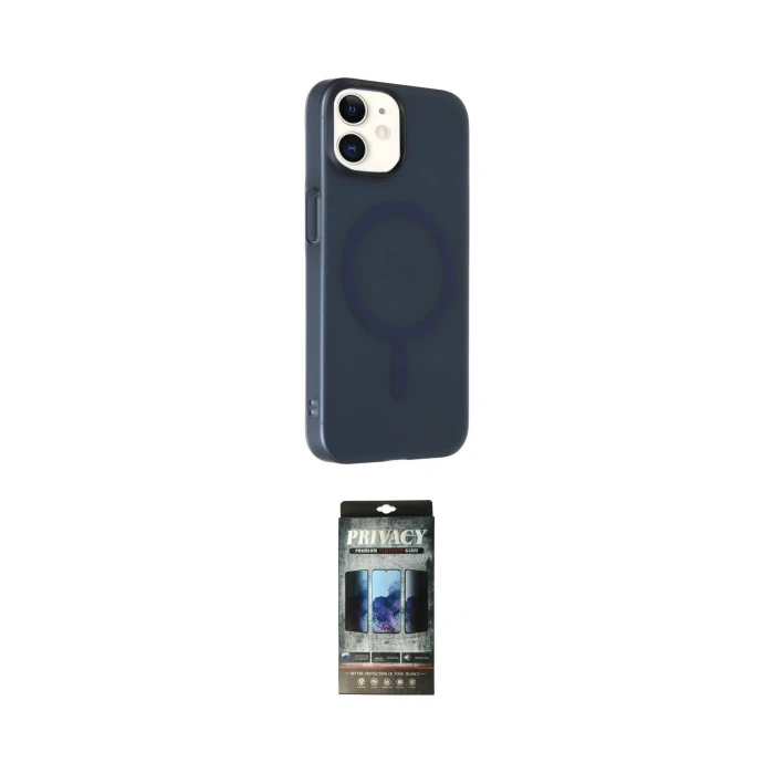 ieg™ iPhone 11 Kılıf Çekirdek Modern Prime - Siyah 34D Hayalet Izgaralı Cam