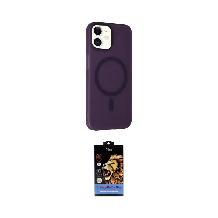 ieg™ iPhone 11 Kılıf Çekirdek Modern Prime - Siyah Buffer Hayalet Cam Ekran Koruyucu