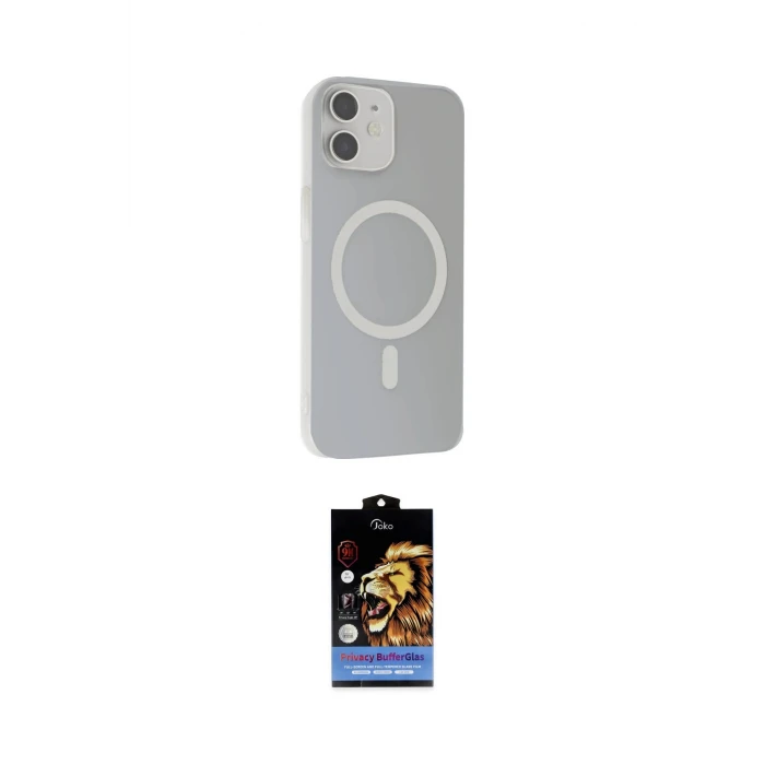 ieg™ iPhone 11 Kılıf Çekirdek Modern Prime - Siyah Buffer Hayalet Cam Ekran Koruyucu