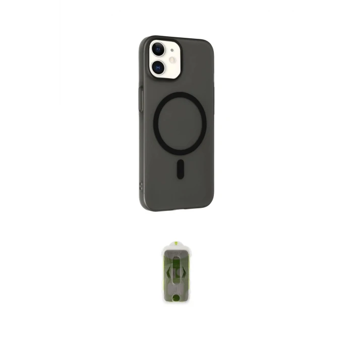 ieg™ iPhone 11 Kılıf Çekirdek Modern Prime - Siyah Joko Magic 5D Hayalet Cam
