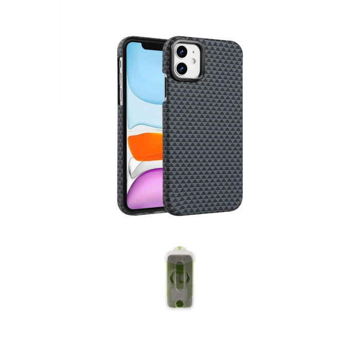 ieg™ iPhone 11 Kılıf Doruk Serisi - Siyah Joko Magic 5D Hayalet Cam
