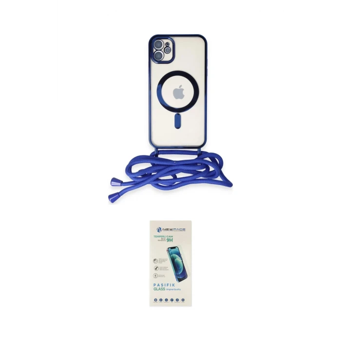 ieg™ iPhone 11 Kılıf Eksen Özel Seri - Şeffaf Pasifik Cam Ekran Koruyucu