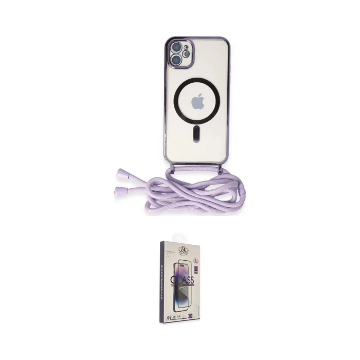 ieg™ iPhone 11 Kılıf Eksen Özel Seri - Siyah Bilvis 3D Cam Ekran Koruyucu
