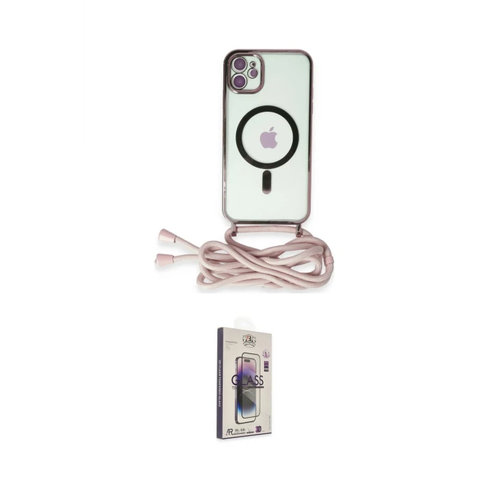 ieg™ iPhone 11 Kılıf Eksen Özel Seri - Siyah Bilvis 3D Cam Ekran Koruyucu
