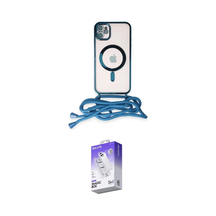 ieg™ iPhone 11 Kılıf Eksen Özel Seri - Siyah Bilvis 5in1 3D Magic Cam Ekran Koruyucu