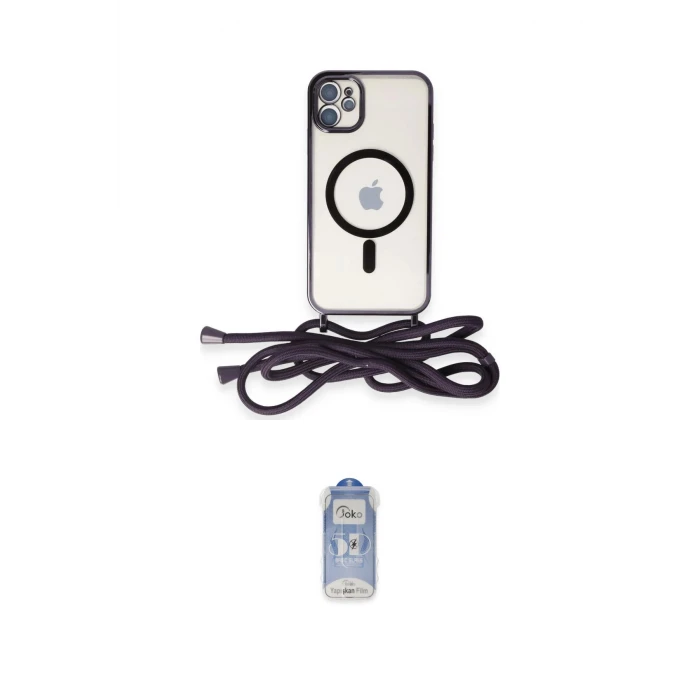 ieg™ iPhone 11 Kılıf Eksen Özel Seri - Siyah Joko Magic 5D Cam