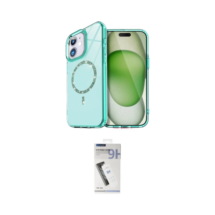 ieg™ iPhone 11 Kılıf Kıvılcım Form Prime - Şeffaf Uv Polymer Nano Ekran Koruyucu