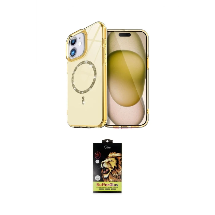 ieg™ iPhone 11 Kılıf Kıvılcım Form Prime - Siyah Buffer Cam Ekran Koruyucu