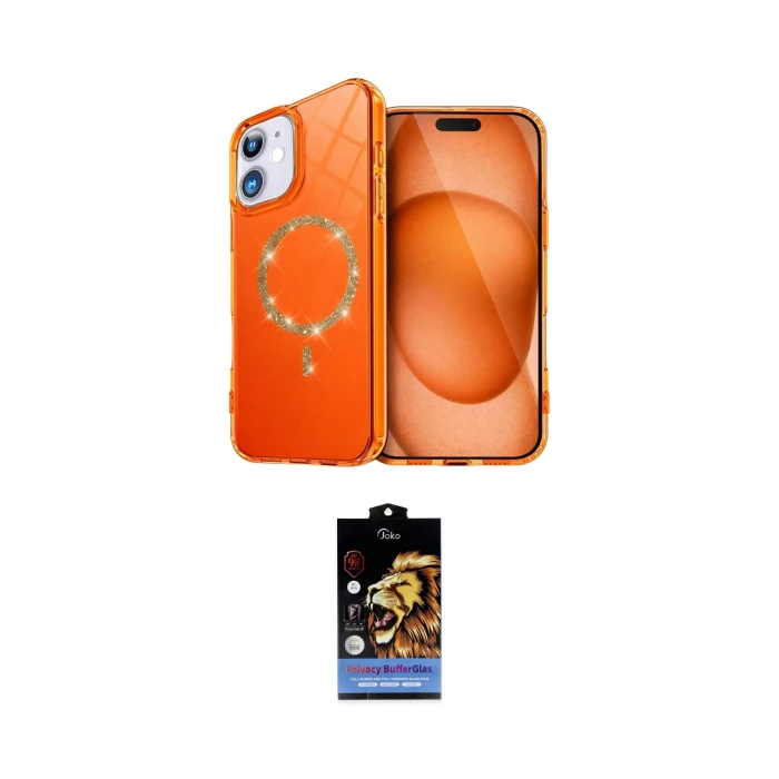ieg™ iPhone 11 Kılıf Kıvılcım Form Prime - Siyah Buffer Hayalet Cam Ekran Koruyucu