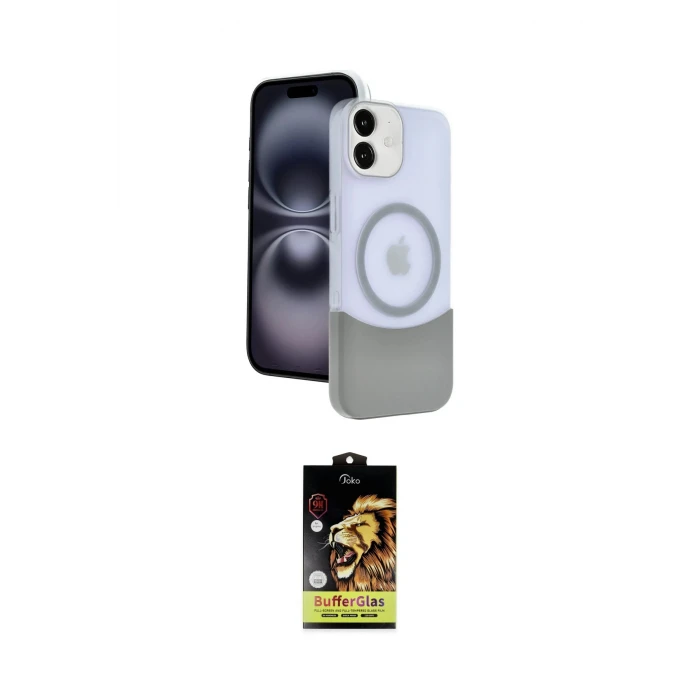 ieg™ iPhone 11 Kılıf Kozmos Form Özel Seri - Siyah Buffer Cam Ekran Koruyucu