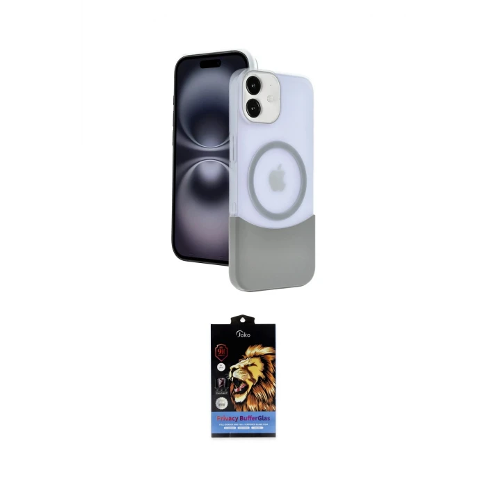 ieg™ iPhone 11 Kılıf Kozmos Form Özel Seri - Siyah Buffer Hayalet Cam Ekran Koruyucu