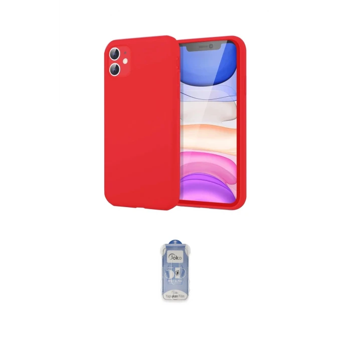 ieg™ iPhone 11 Kılıf Kozmos Yansıma Özel Seri - Siyah Joko Magic 5D Cam