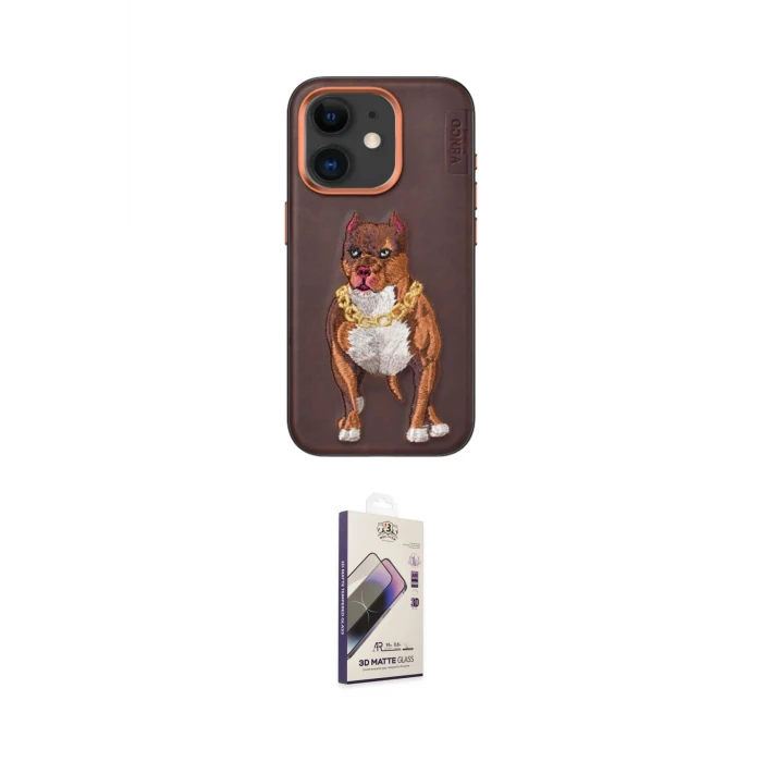 ieg™ iPhone 11 Kılıf Nova Form Koleksiyonu - Siyah Bilvis 3D Mat Cam Ekran Koruyucu