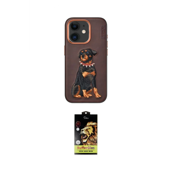 ieg™ iPhone 11 Kılıf Nova Form Koleksiyonu - Siyah Buffer Cam Ekran Koruyucu