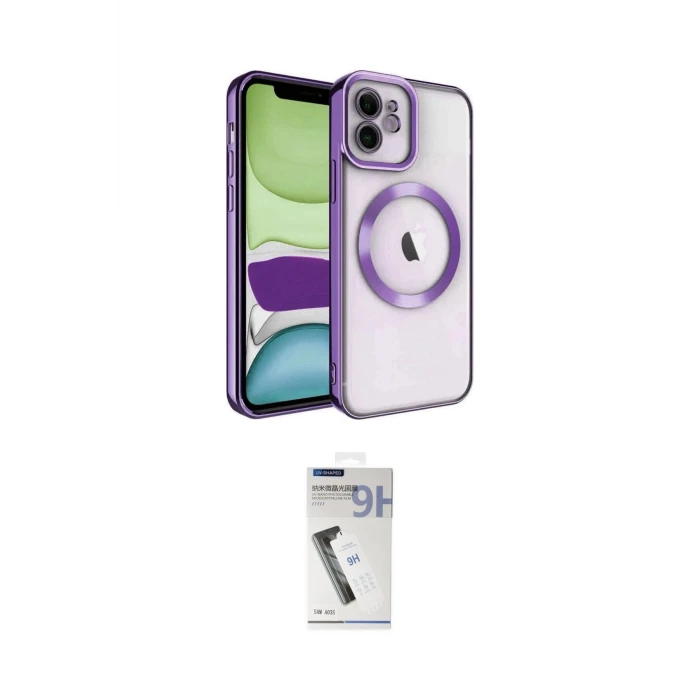 ieg™ iPhone 11 Kılıf Nova Işık Özel Seri - Şeffaf Uv Polymer Nano Ekran Koruyucu