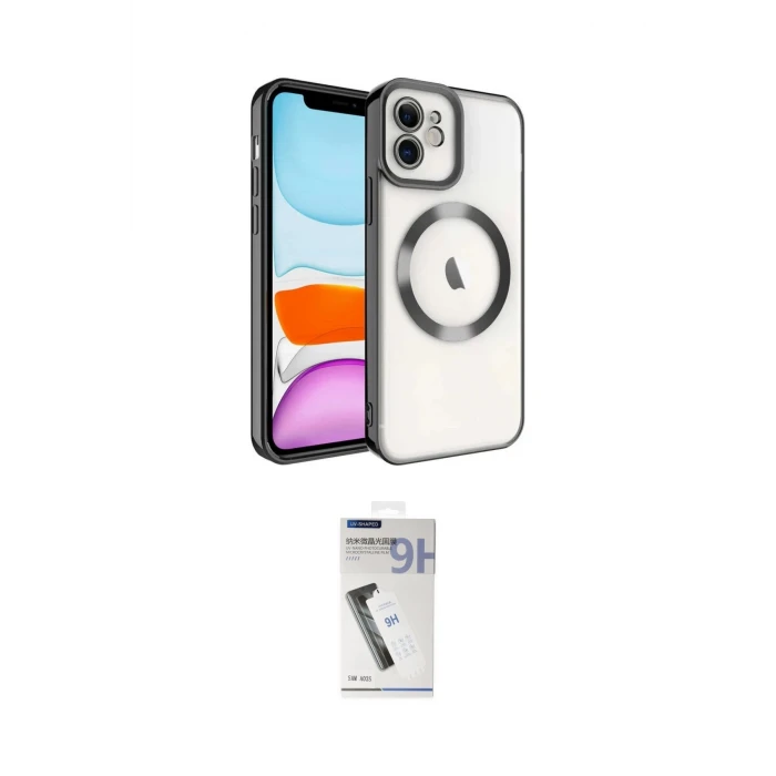 ieg™ iPhone 11 Kılıf Nova Işık Özel Seri - Şeffaf Uv Polymer Nano Ekran Koruyucu