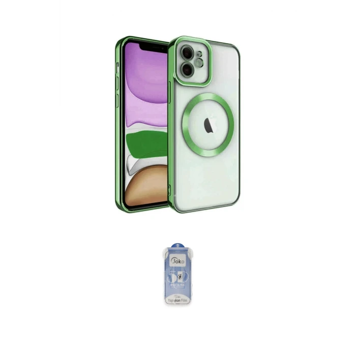 ieg™ iPhone 11 Kılıf Nova Işık Özel Seri - Siyah Joko Magic 5D Cam