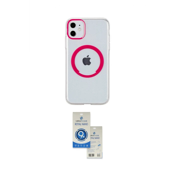 ieg™ iPhone 11 Kılıf Pusula Form - Şeffaf Royal Nano Ekran Koruyucu