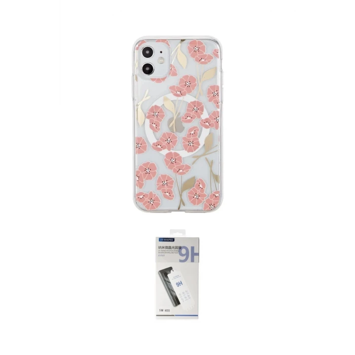 ieg™ iPhone 11 Kılıf Pusula Form - Şeffaf Uv Polymer Nano Ekran Koruyucu