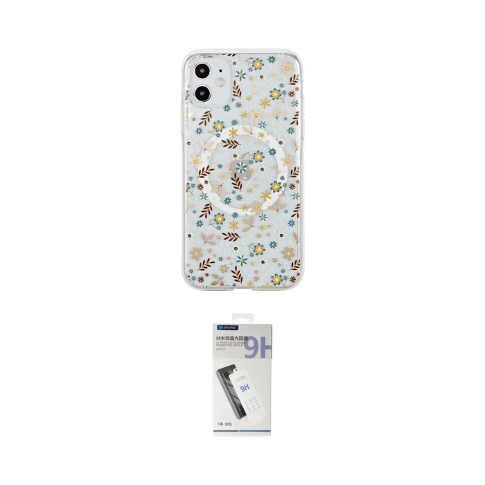 ieg™ iPhone 11 Kılıf Pusula Form - Şeffaf Uv Polymer Nano Ekran Koruyucu