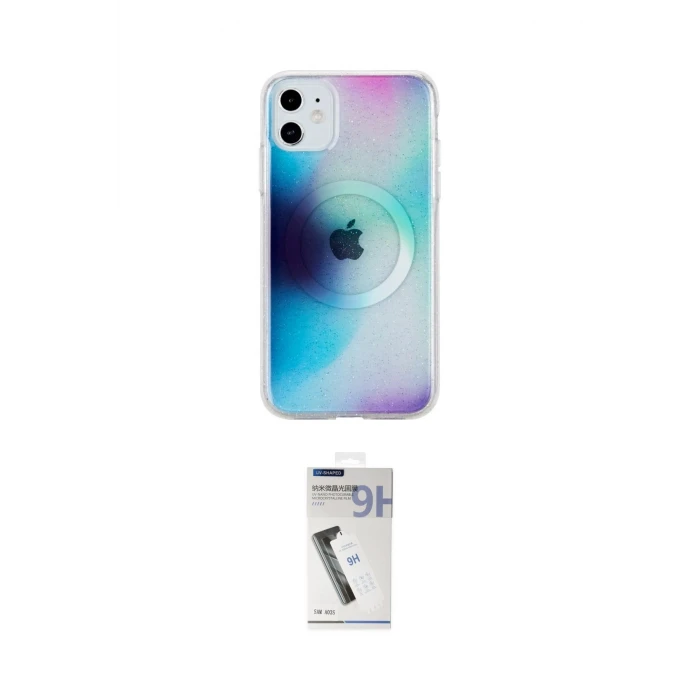 ieg™ iPhone 11 Kılıf Pusula Form - Şeffaf Uv Polymer Nano Ekran Koruyucu