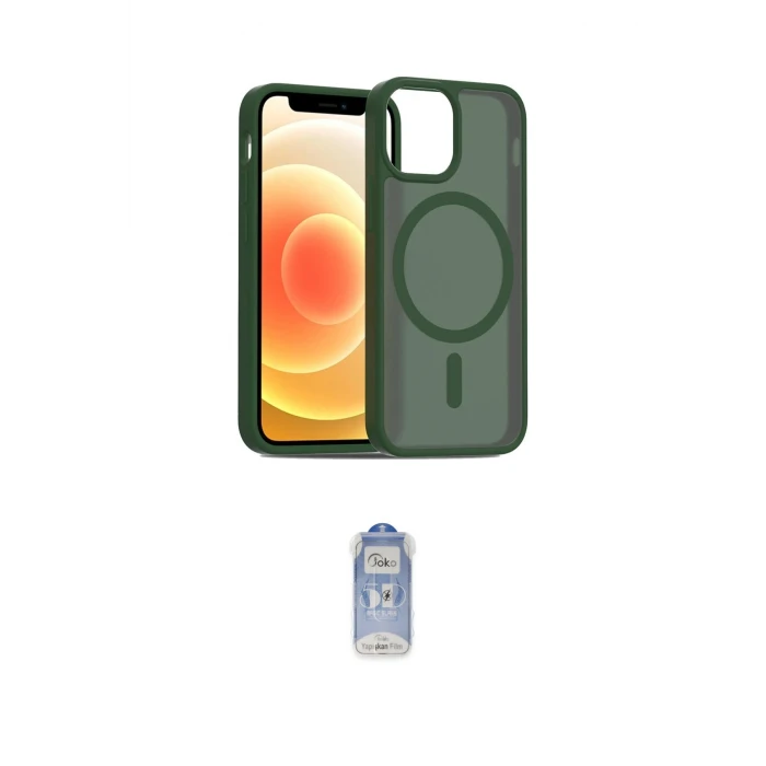 ieg™ iPhone 11 Kılıf Siluet Minimal Prime - Siyah Joko Magic 5D Cam