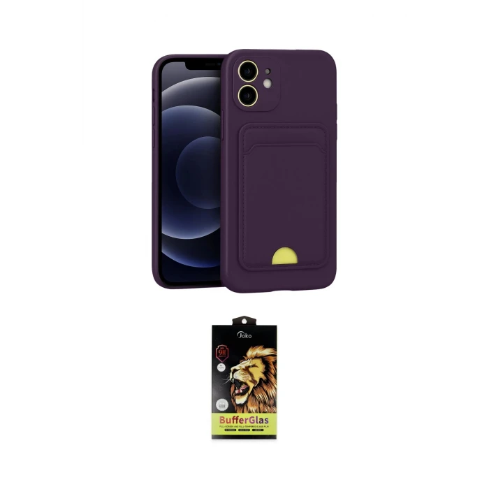 ieg™ iPhone 11 Kılıf Vadi Çizgi Prime - Siyah Buffer Cam Ekran Koruyucu