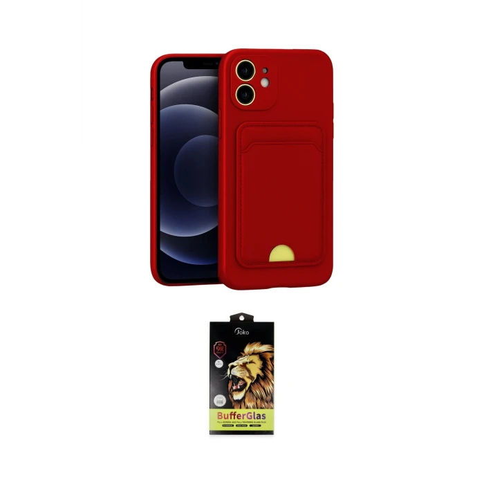 ieg™ iPhone 11 Kılıf Vadi Çizgi Prime - Siyah Buffer Cam Ekran Koruyucu