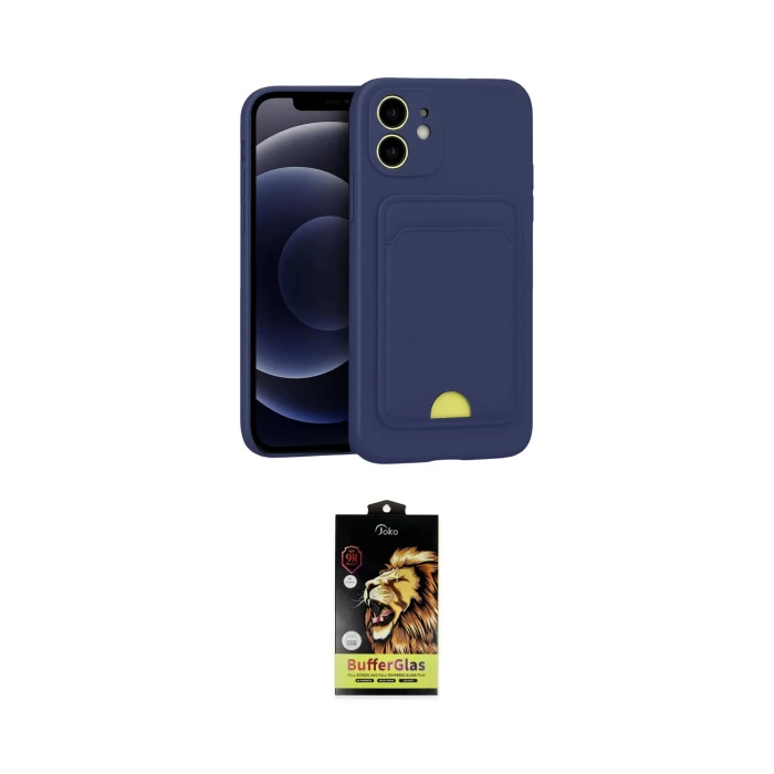 ieg™ iPhone 11 Kılıf Vadi Çizgi Prime - Siyah Buffer Cam Ekran Koruyucu