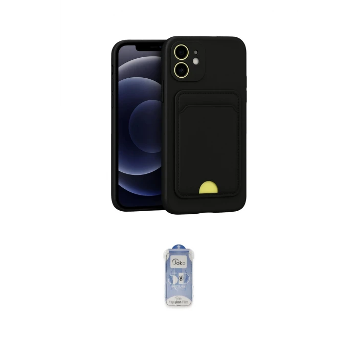 ieg™ iPhone 11 Kılıf Vadi Çizgi Prime - Siyah Joko Magic 5D Cam