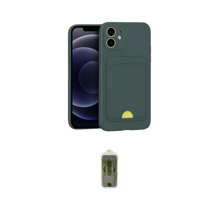 ieg™ iPhone 11 Kılıf Vadi Çizgi Prime - Siyah Joko Magic 5D Hayalet Cam